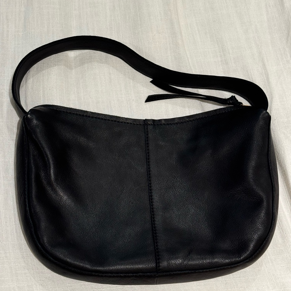 Margot Black Leather Bag with Cream Interior - Picture 2 of 4